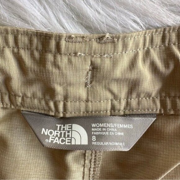 The North Face Pants Adjustable Leg Tan Nylon Ripstop Hiking  Active 8 Regular - Picture 5 of 9